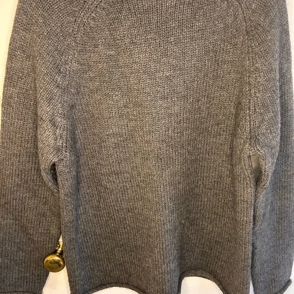 J. CREW GRAY 100% WOOL ROLL NECK SWEATER SIZE MEDIUM - Picture 11 of 12